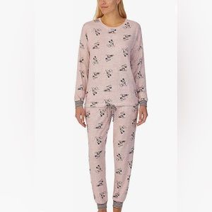 Disney pajama set, mauve Minnie & Mickey, size S